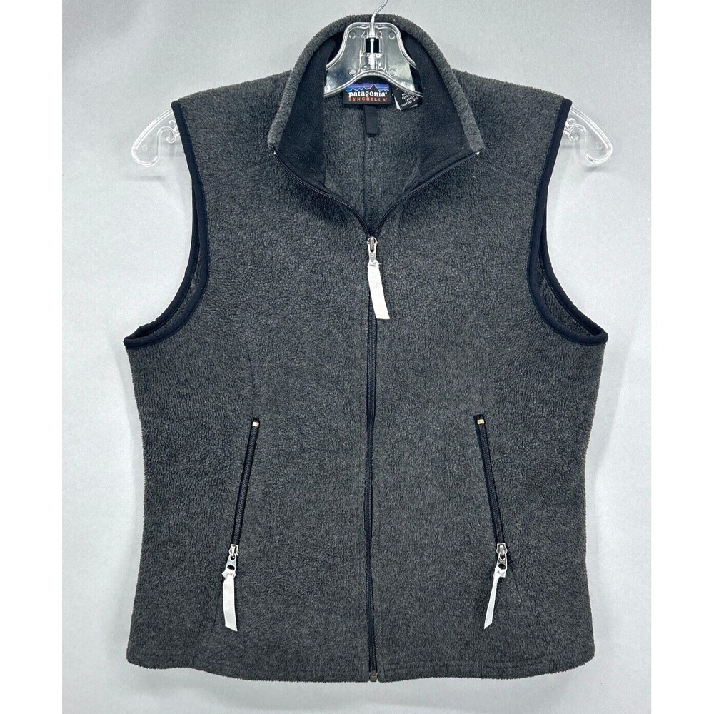 Patagonia Grey Full-Zip Fleece Vest